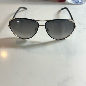 Chloe CE100SL Black Aviator Sunglasses